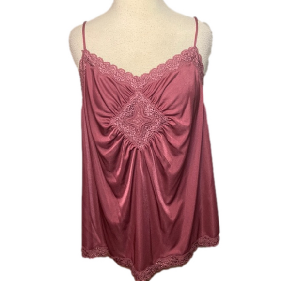 Lane Bryant Camisole Adjustable Spaghetti Straps Dusty Rose 22/24 - Picture 1 of 5